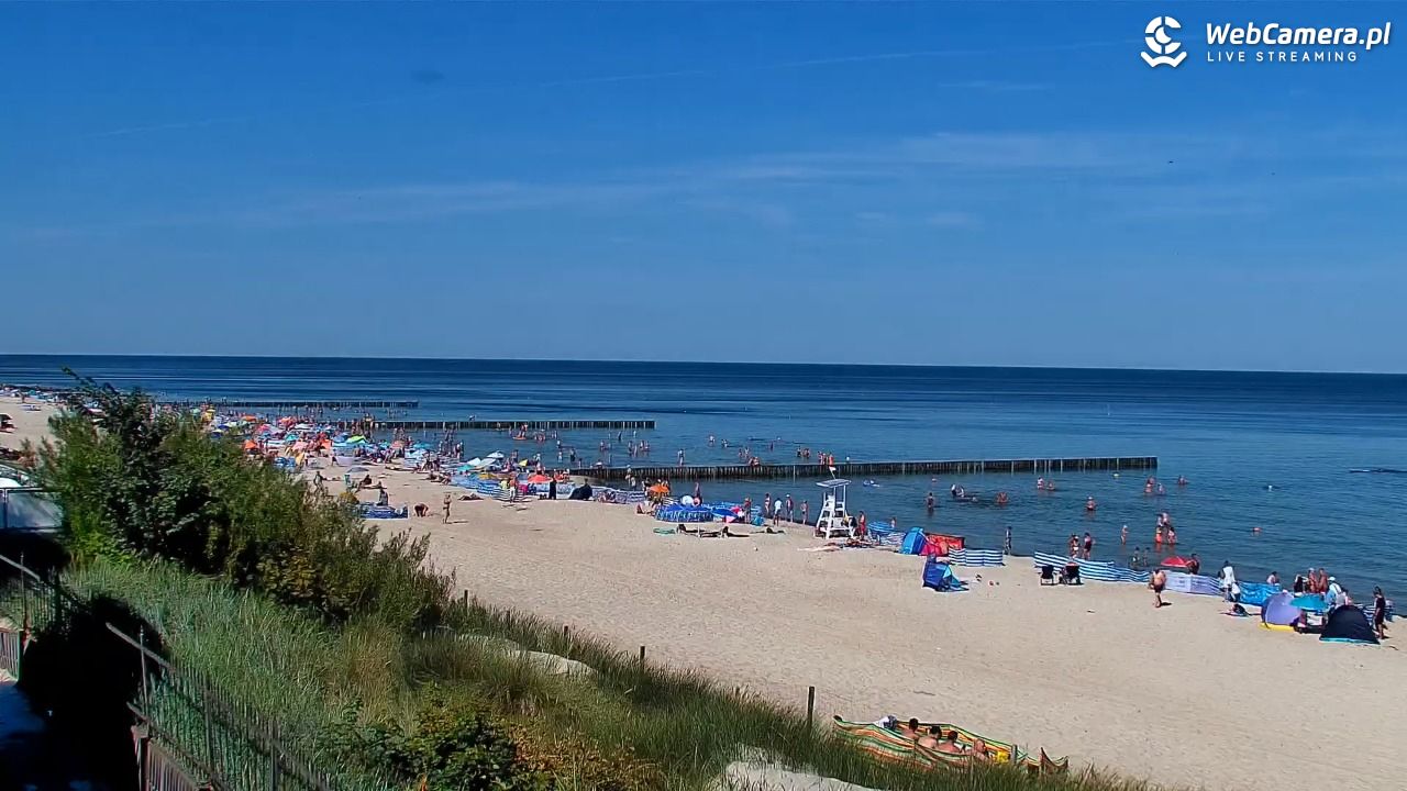 NIECHORZE - widok na plażę i morze - 15 sierpień 2026, 11:04