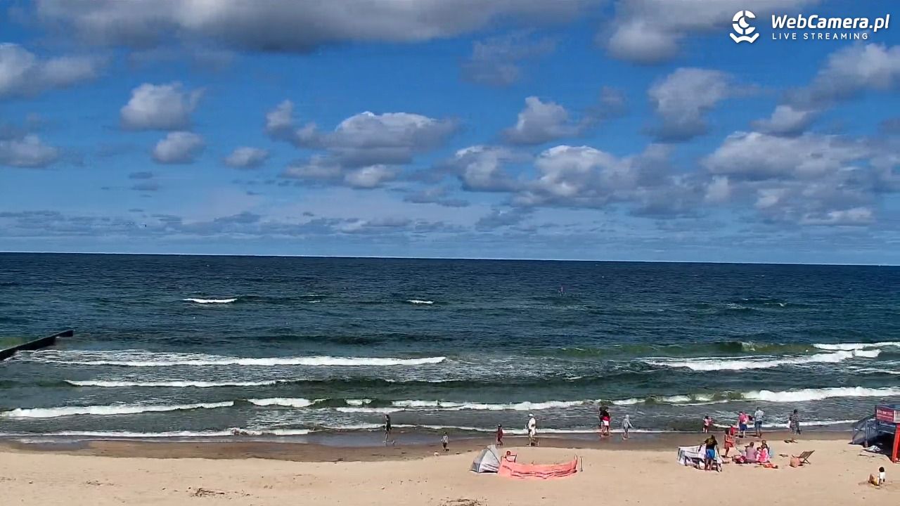 NIECHORZE - widok na plażę i morze - 16 sierpień 2026, 13:09