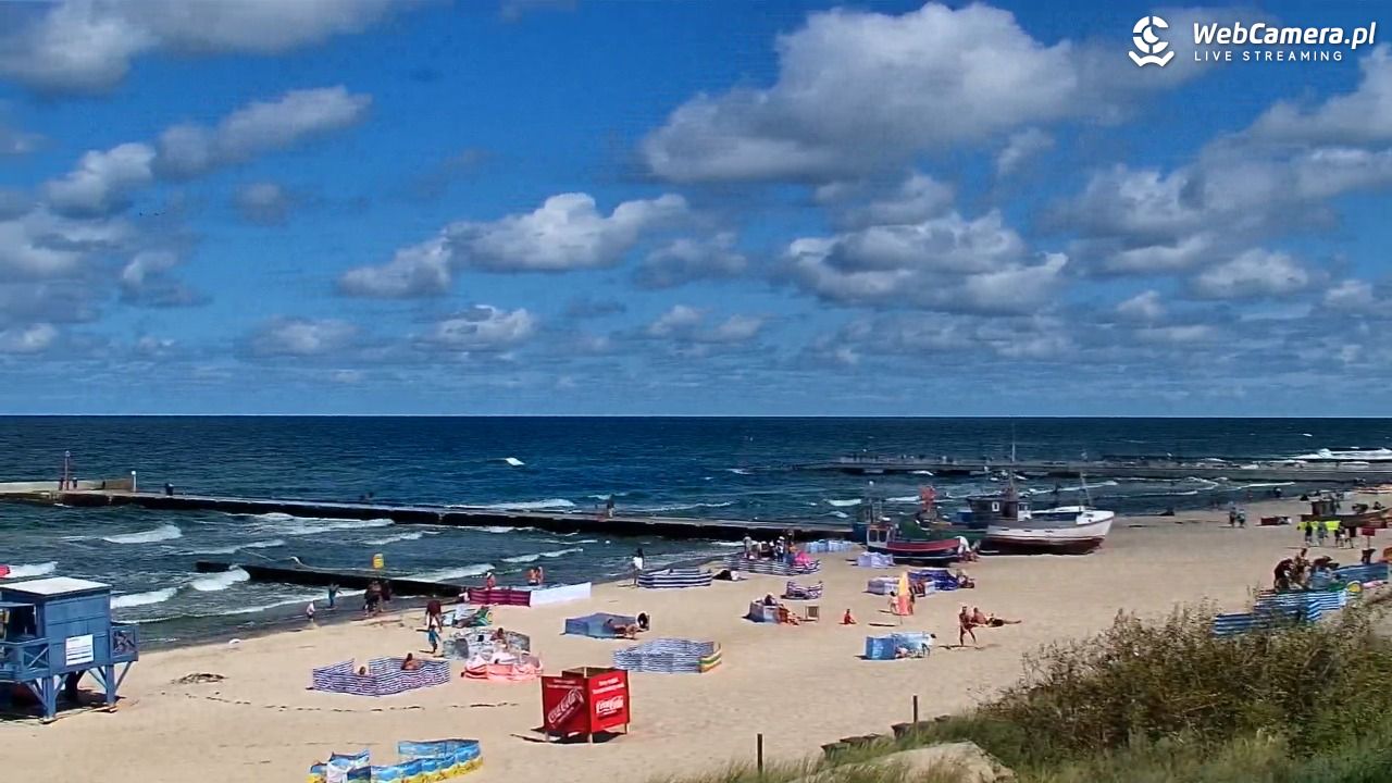 NIECHORZE - widok na plażę i morze - 16 sierpień 2026, 13:11