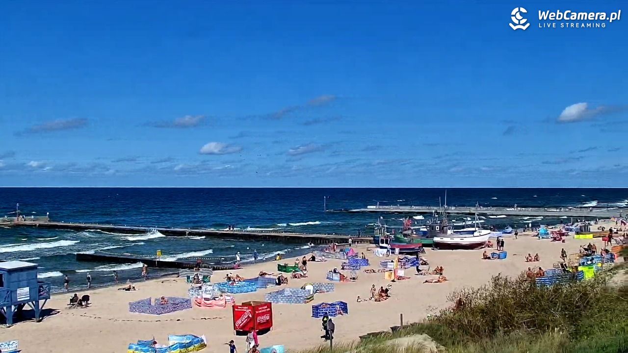 NIECHORZE - widok na plażę i morze - 16 sierpień 2026, 14:57