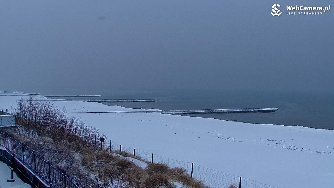 NIECHORZE - widok na plażę i morze - 11 luty 2026, 07:49