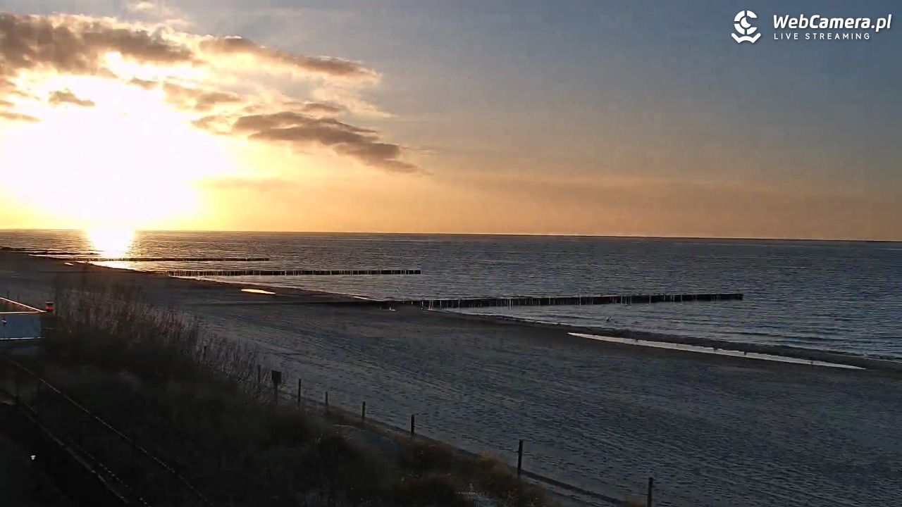 NIECHORZE - widok na plażę i morze - 29 marzec 2026, 18:50