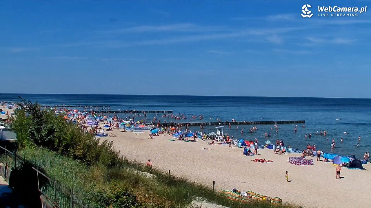 NIECHORZE - widok na plażę i morze - 15 sierpień 2026, 11:34