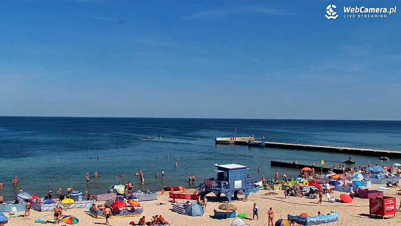 NIECHORZE - widok na plażę i morze - 15 sierpień 2026, 11:29