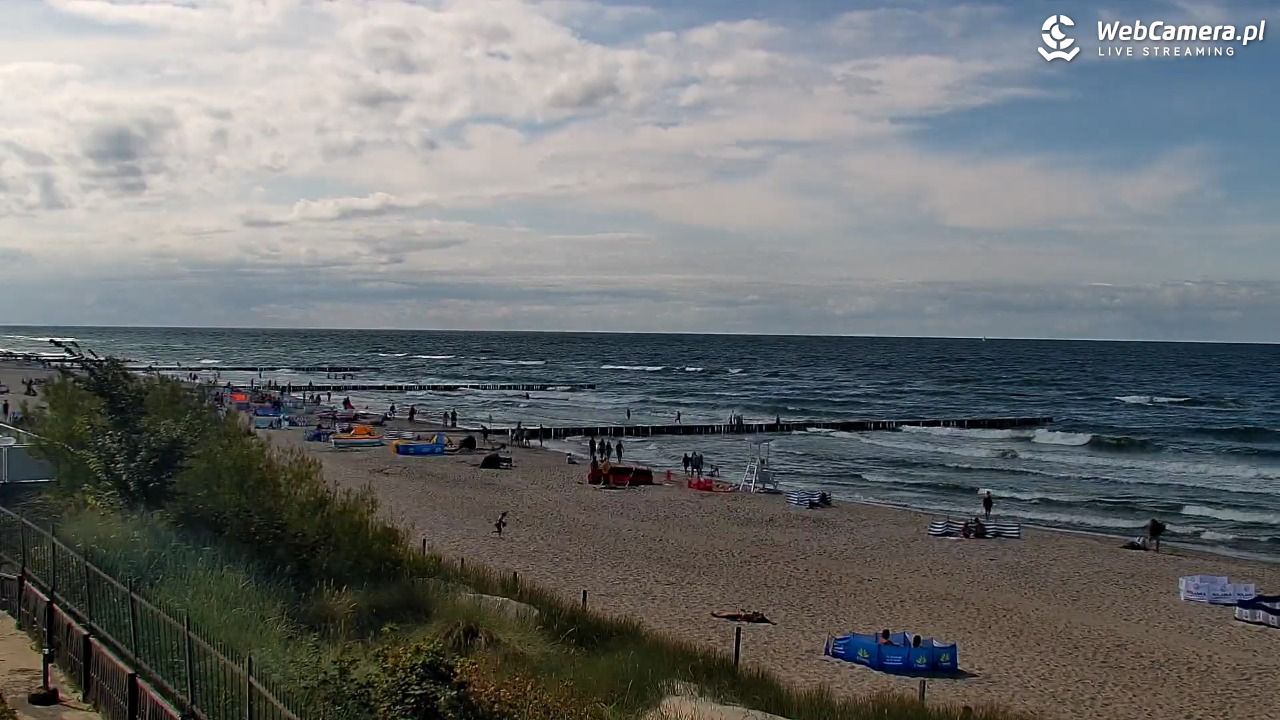 NIECHORZE - widok na plażę i morze - 16 sierpień 2026, 15:25