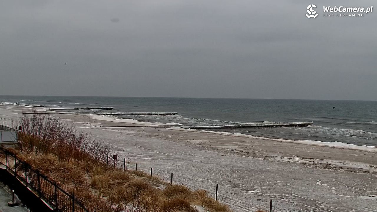 NIECHORZE - widok na plażę i morze - 09 luty 2026, 10:07
