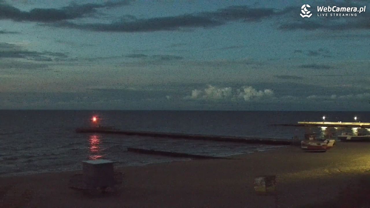 NIECHORZE - widok na plażę i morze - 14 wresień 2025, 20:05