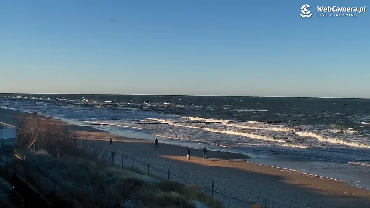 NIECHORZE - widok na plażę i morze - 28 grudzień 2025, 13:10