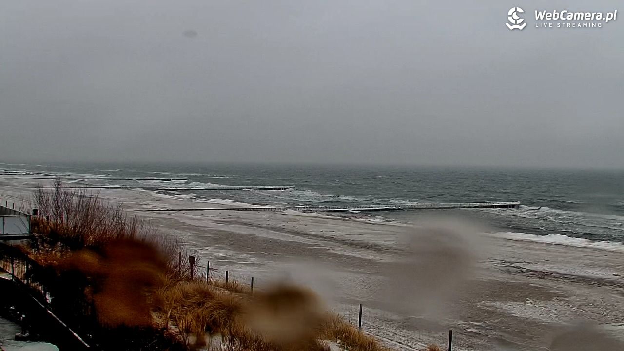 NIECHORZE - widok na plażę i morze - 12 luty 2026, 12:19