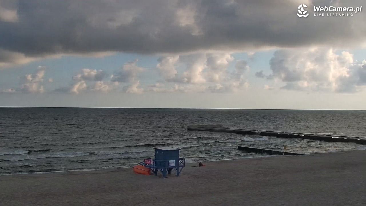 NIECHORZE - widok na plażę i morze - 02 lipiec 2026, 07:38