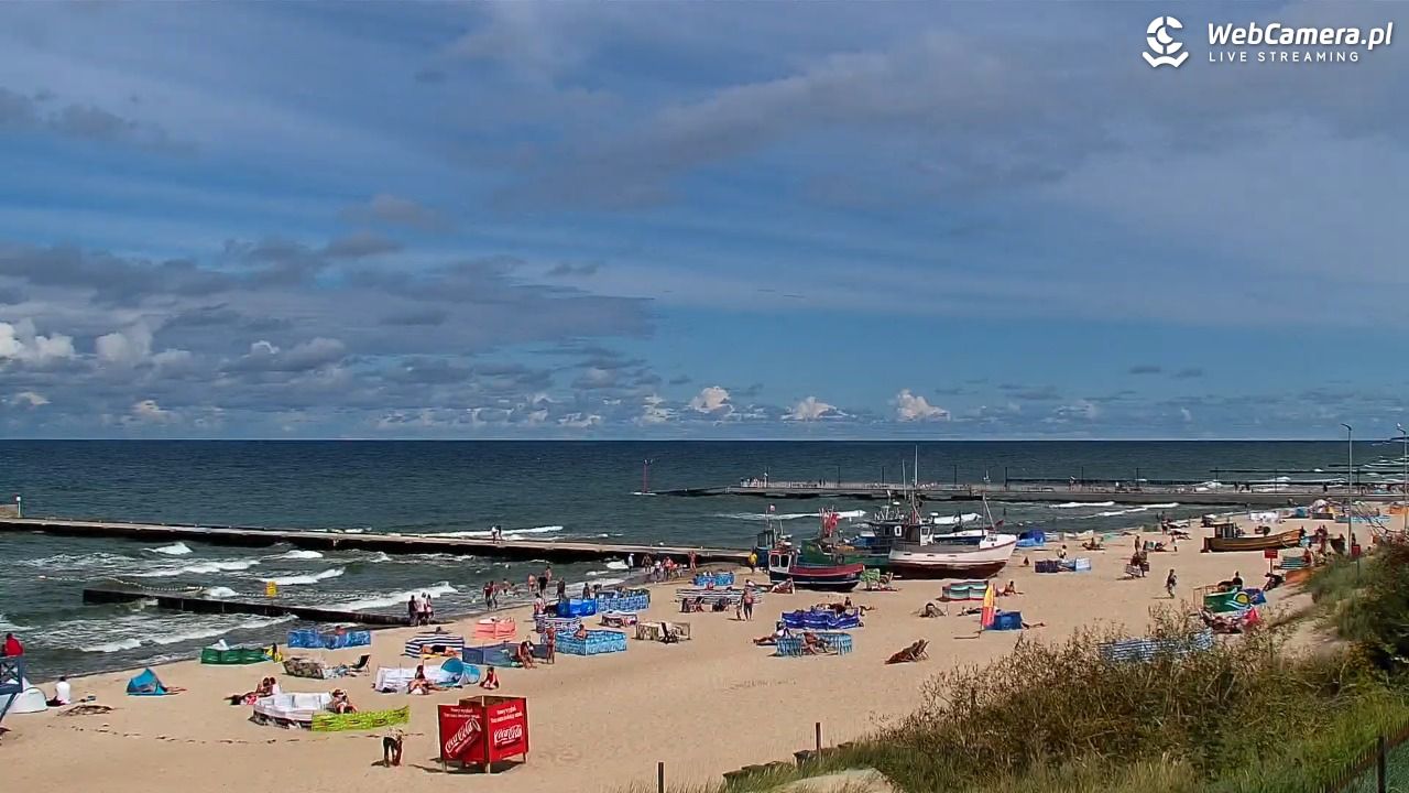 NIECHORZE - widok na plażę i morze - 17 sierpień 2026, 13:21