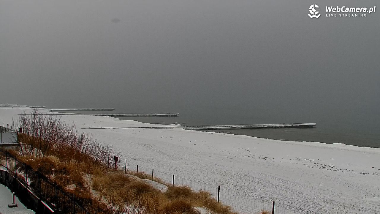 NIECHORZE - widok na plażę i morze - 11 luty 2026, 12:46