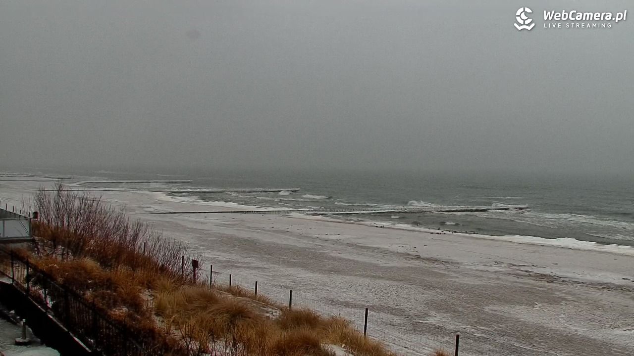NIECHORZE - widok na plażę i morze - 12 luty 2026, 07:17