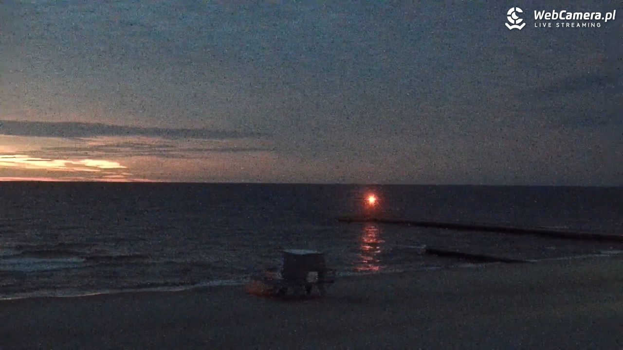 NIECHORZE - widok na plażę i morze - 01 lipiec 2026, 22:50