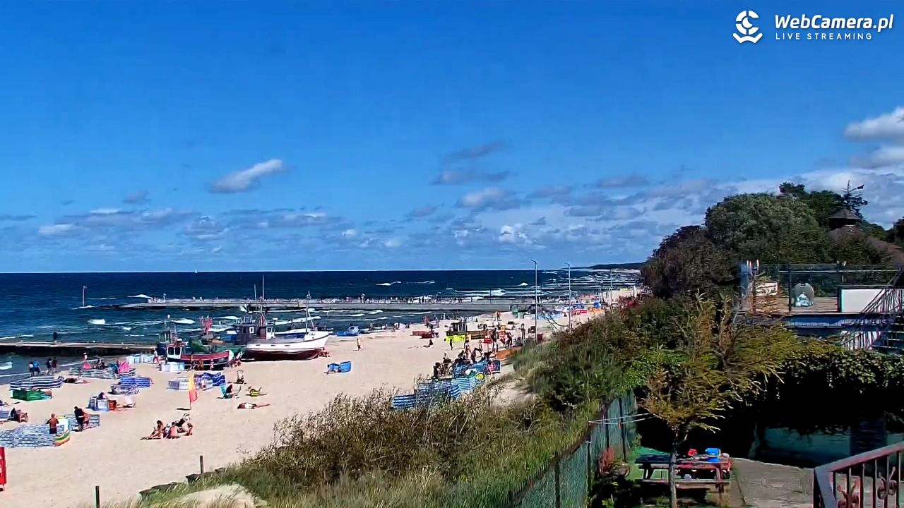 NIECHORZE - widok na plażę i morze - 16 sierpień 2026, 14:04
