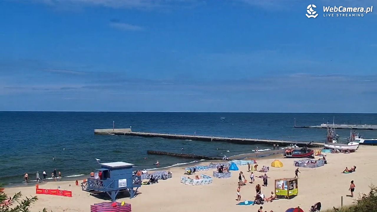 NIECHORZE - widok na plażę i morze - 01 sierpień 2025, 14:22
