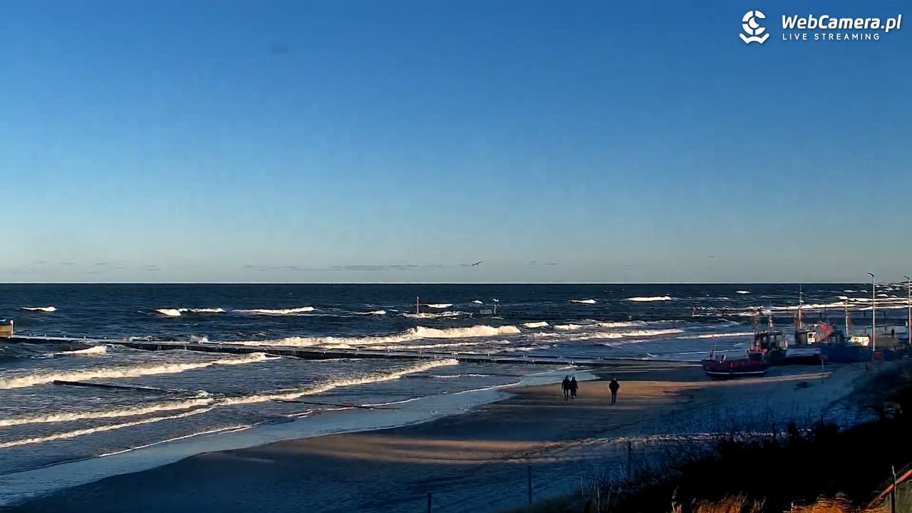 NIECHORZE - widok na plażę i morze - 28 grudzień 2025, 11:03