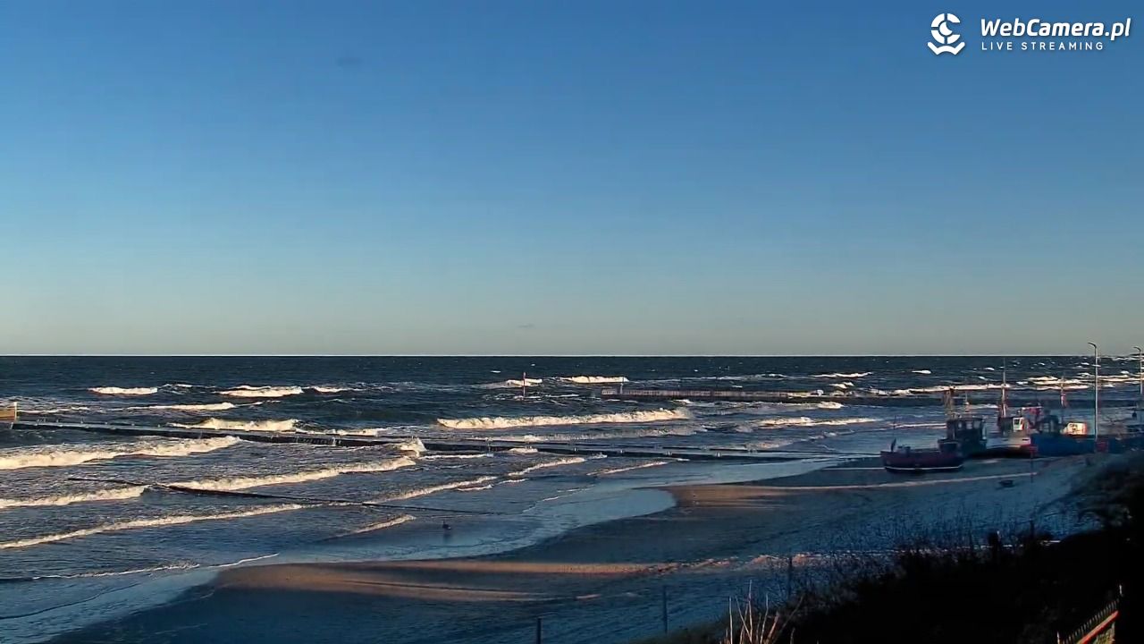 NIECHORZE - widok na plażę i morze - 28 grudzień 2025, 10:39