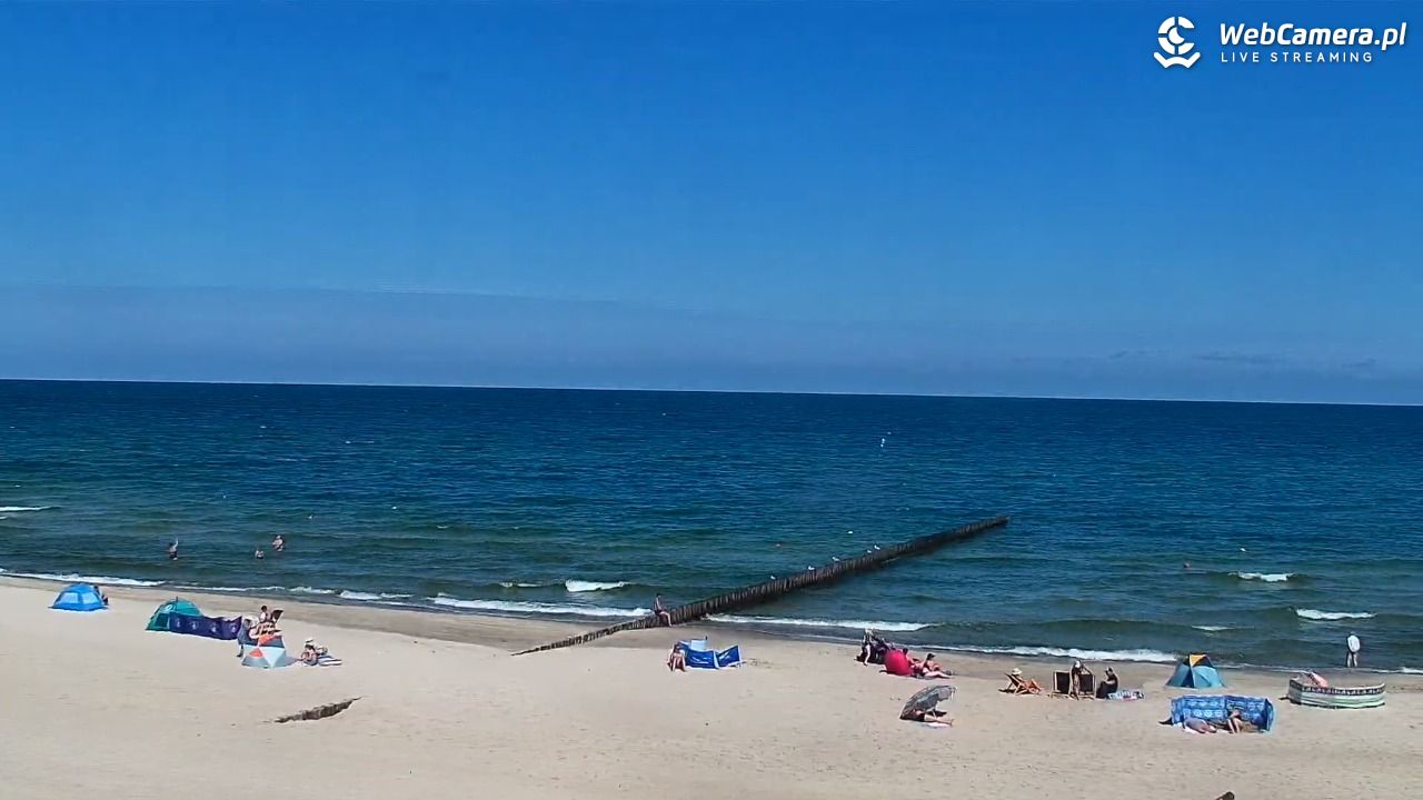 NIECHORZE - widok na plażę i morze - 02 lipiec 2026, 10:57
