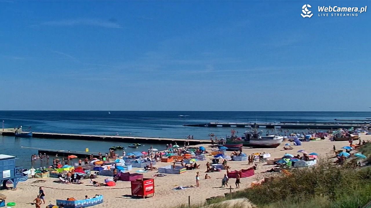 NIECHORZE - widok na plażę i morze - 15 sierpień 2026, 11:39
