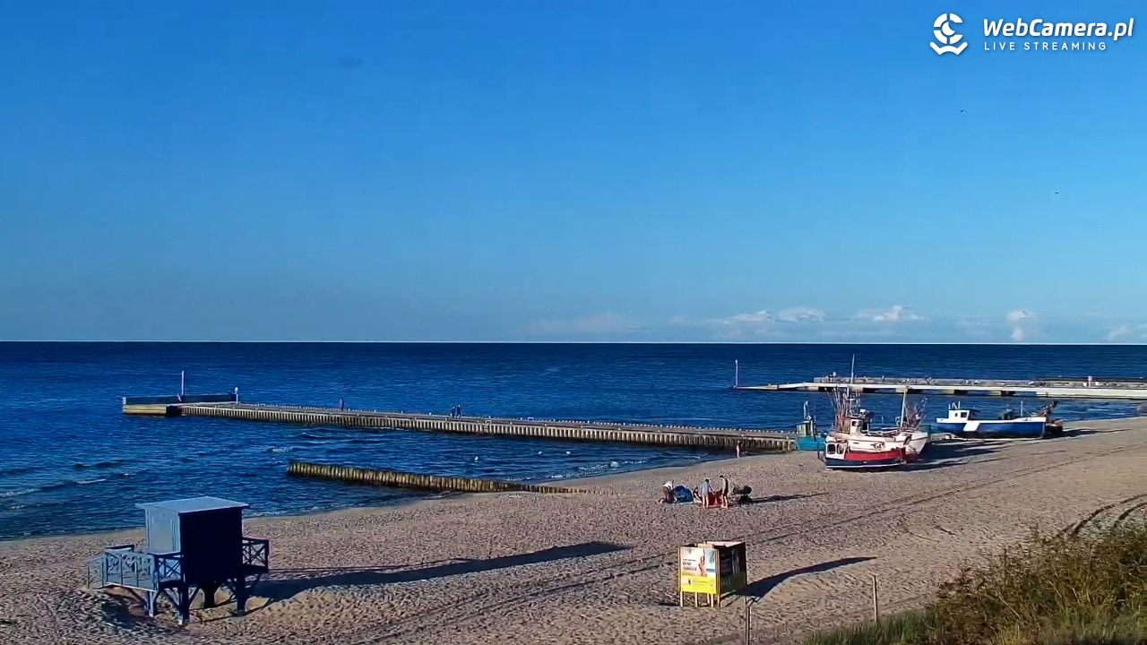 NIECHORZE - widok na plażę i morze - 15 wresień 2025, 18:02