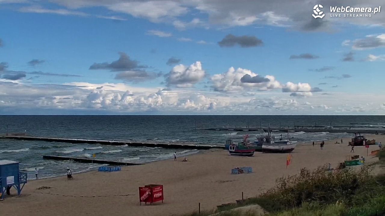 NIECHORZE - widok na plażę i morze - 17 sierpień 2026, 09:57