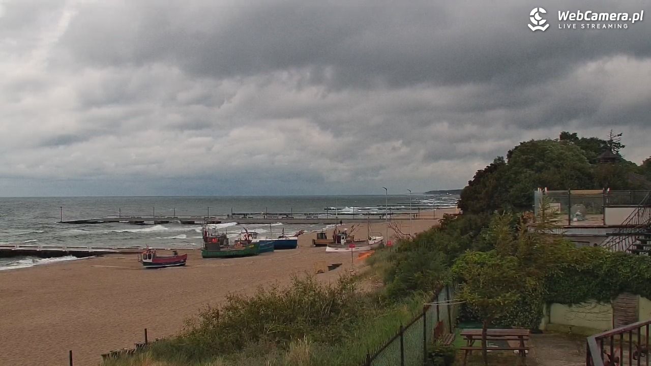 NIECHORZE - widok na plażę i morze - 02 lipiec 2026, 21:46