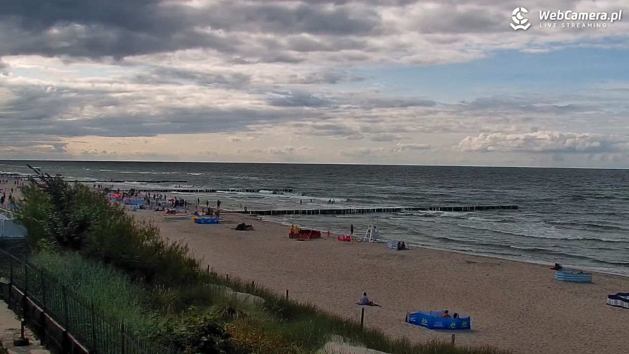 NIECHORZE - widok na plażę i morze - 16 sierpień 2026, 16:10