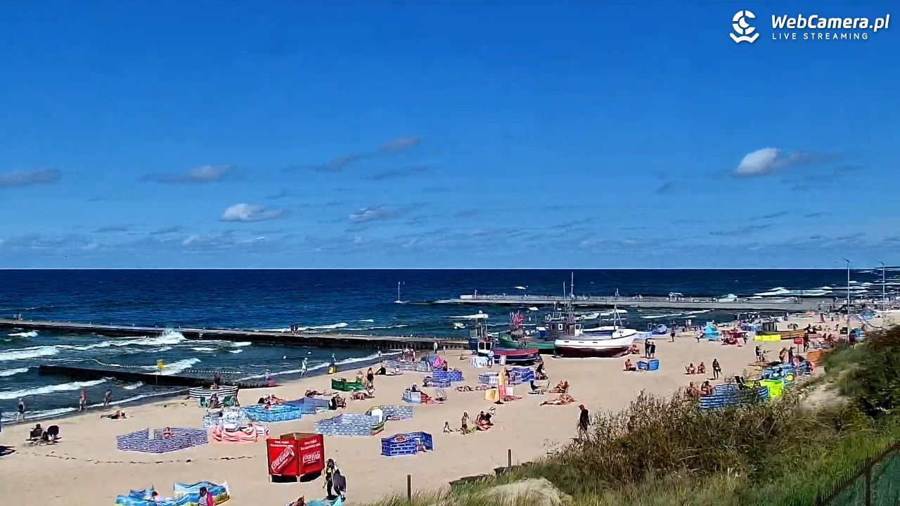 NIECHORZE - widok na plażę i morze - 16 sierpień 2026, 14:57