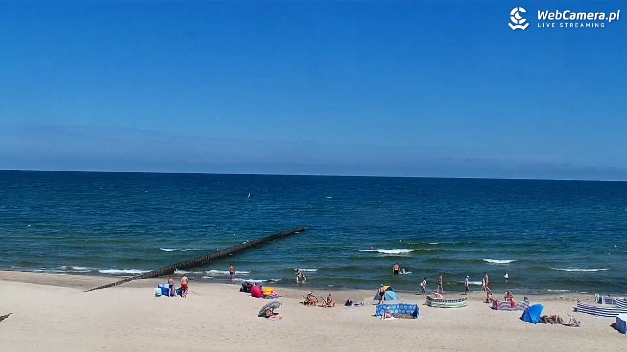 NIECHORZE - widok na plażę i morze - 02 lipiec 2026, 11:05