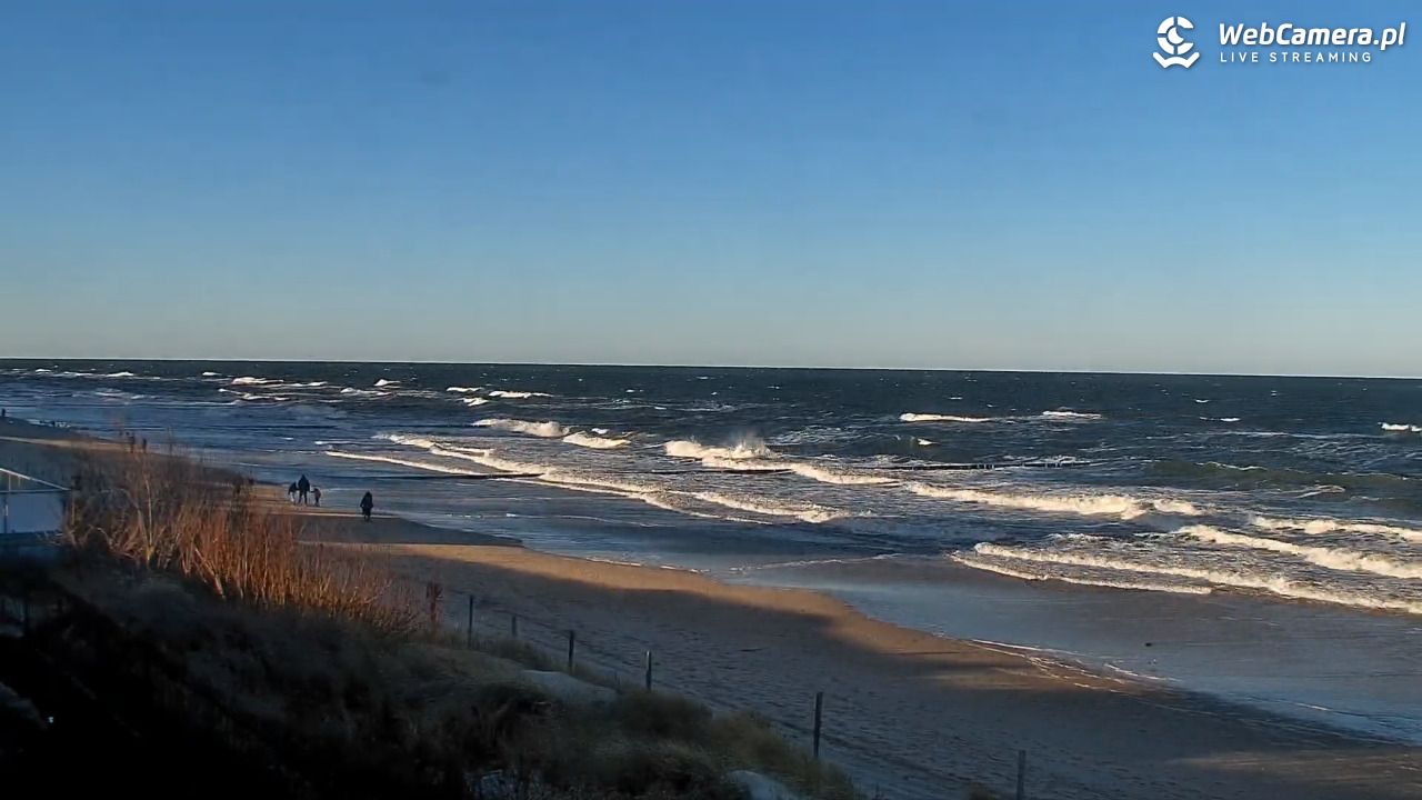 NIECHORZE - widok na plażę i morze - 28 grudzień 2025, 11:50