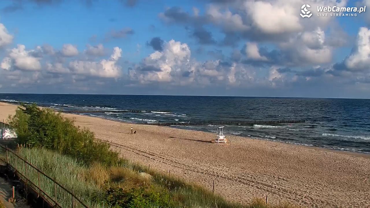 NIECHORZE - widok na plażę i morze - 02 lipiec 2026, 06:18