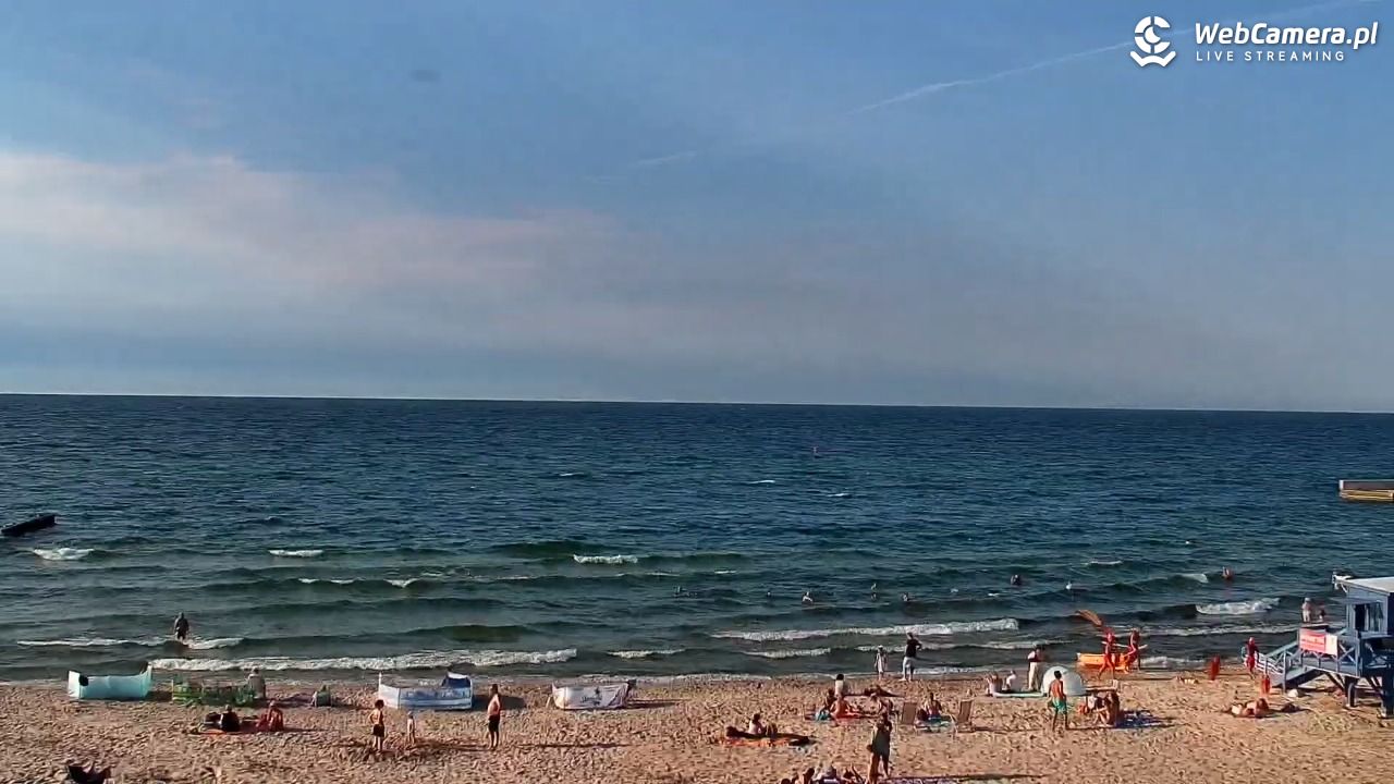 NIECHORZE - widok na plażę i morze - 15 sierpień 2026, 17:54