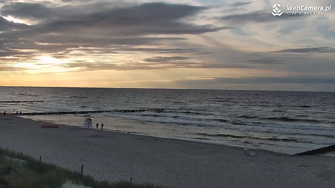 NIECHORZE - widok na plażę i morze - 16 sierpień 2026, 19:17