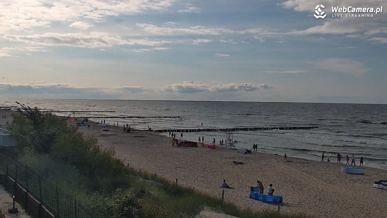 NIECHORZE - widok na plażę i morze - 16 sierpień 2026, 16:57