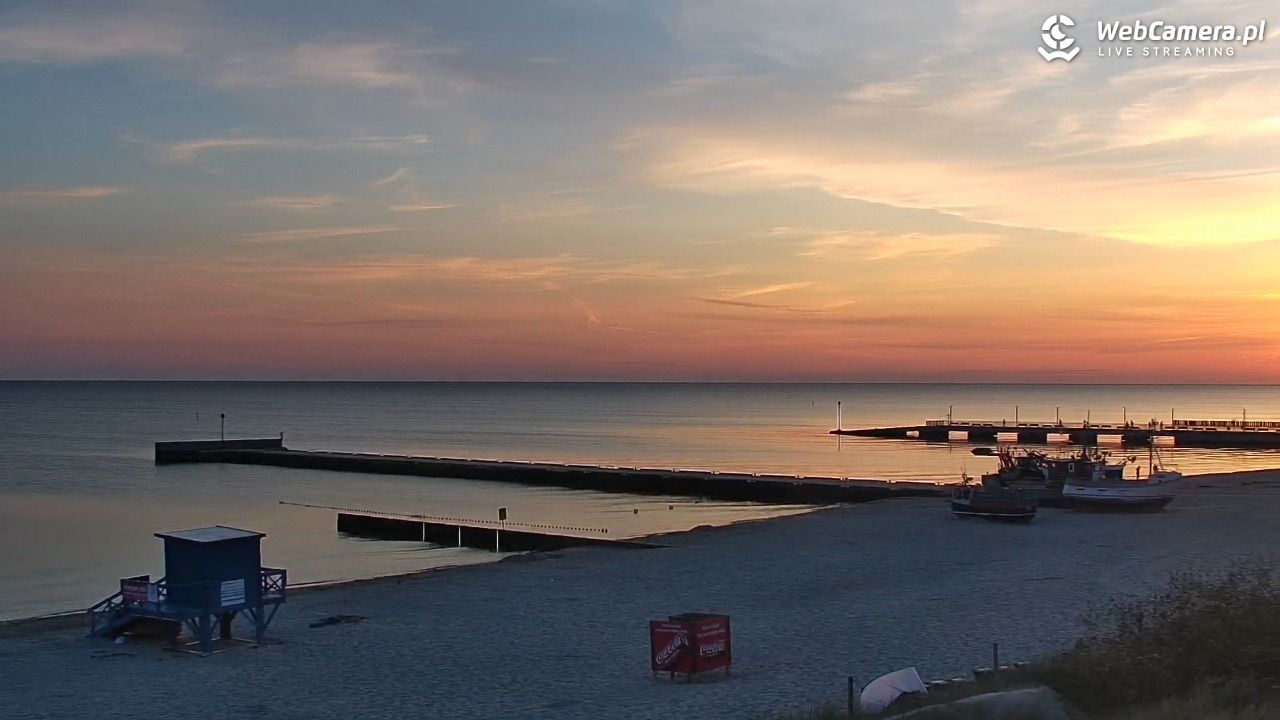 NIECHORZE - widok na plażę i morze - 15 sierpień 2026, 05:42
