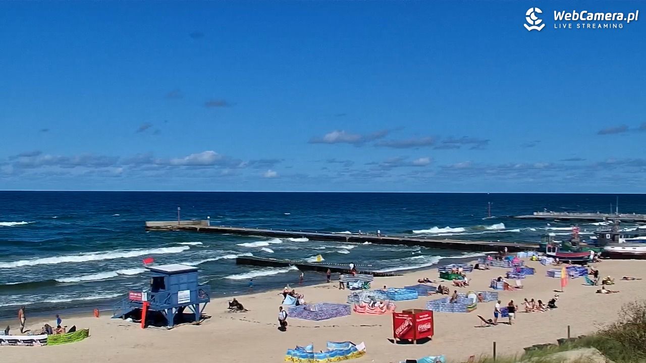 NIECHORZE - widok na plażę i morze - 16 sierpień 2026, 14:12
