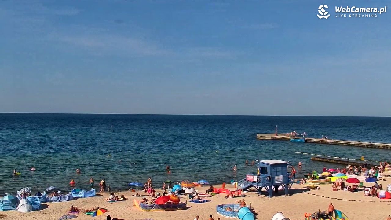 NIECHORZE - widok na plażę i morze - 15 sierpień 2026, 15:54