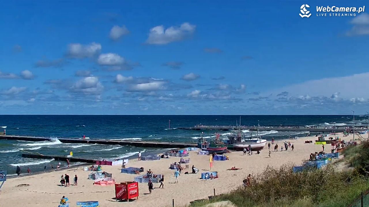 NIECHORZE - widok na plażę i morze - 16 sierpień 2026, 12:57