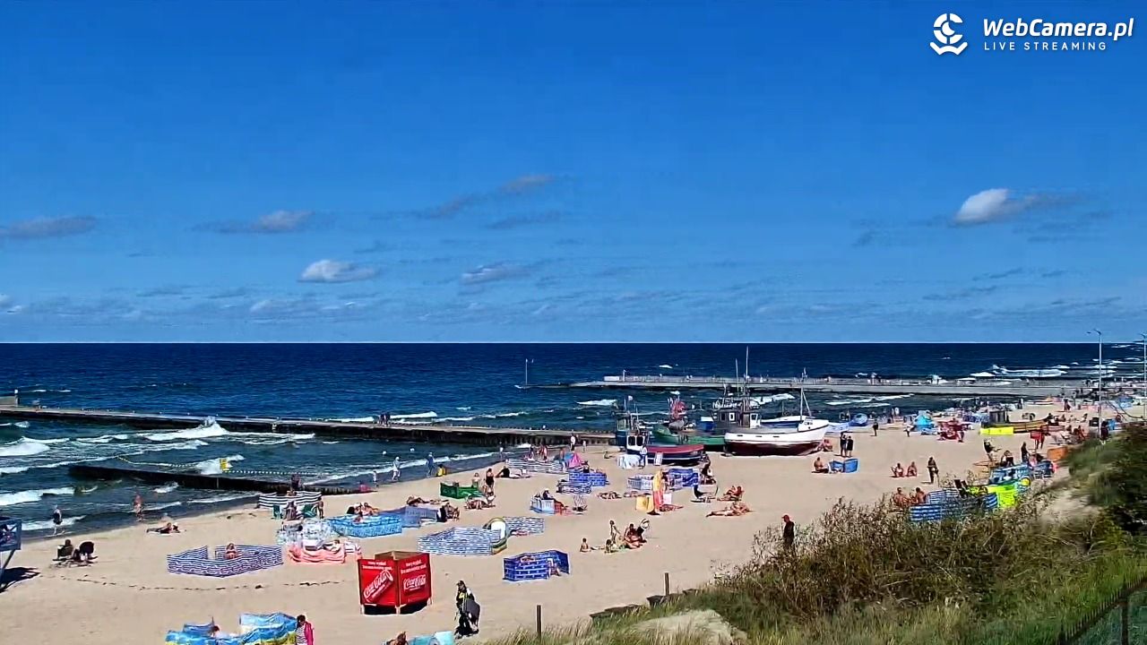 NIECHORZE - widok na plażę i morze - 16 sierpień 2026, 14:57