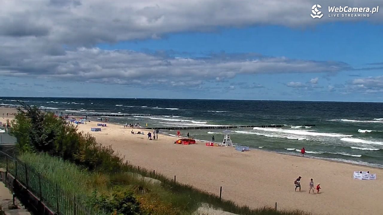 NIECHORZE - widok na plażę i morze - 16 sierpień 2026, 12:12