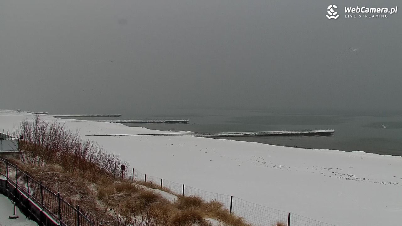 NIECHORZE - widok na plażę i morze - 11 luty 2026, 07:28