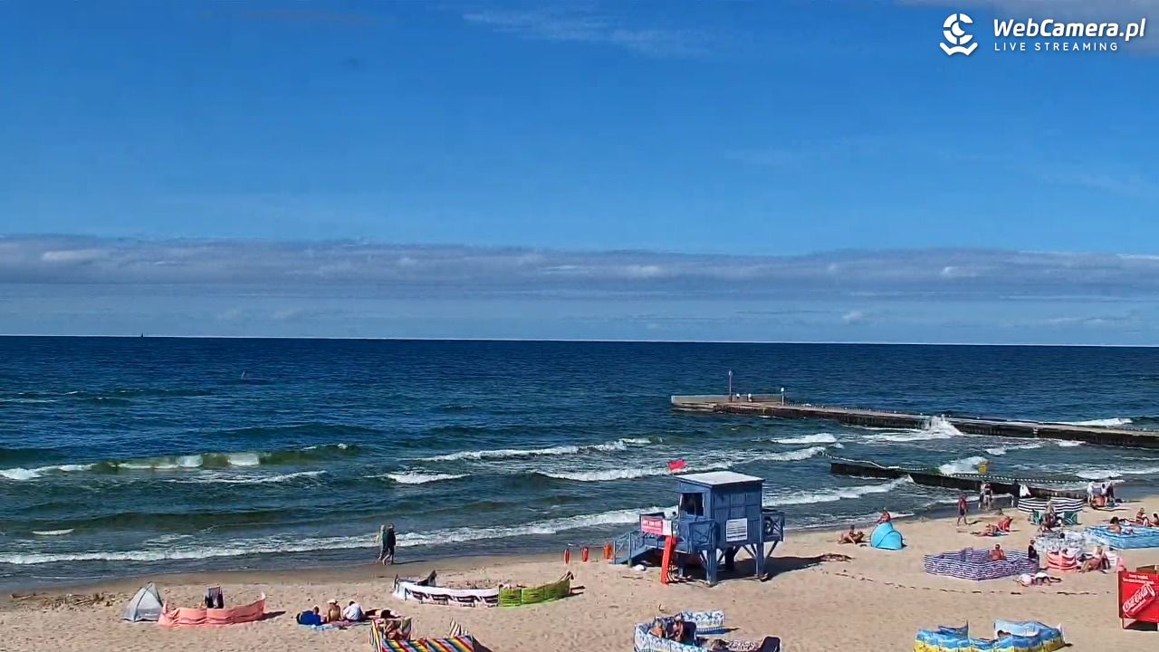 NIECHORZE - widok na plażę i morze - 16 sierpień 2026, 15:51