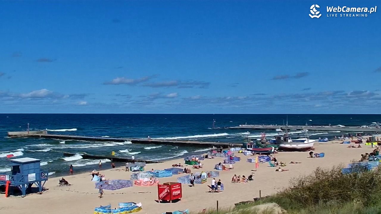 NIECHORZE - widok na plażę i morze - 16 sierpień 2026, 14:12