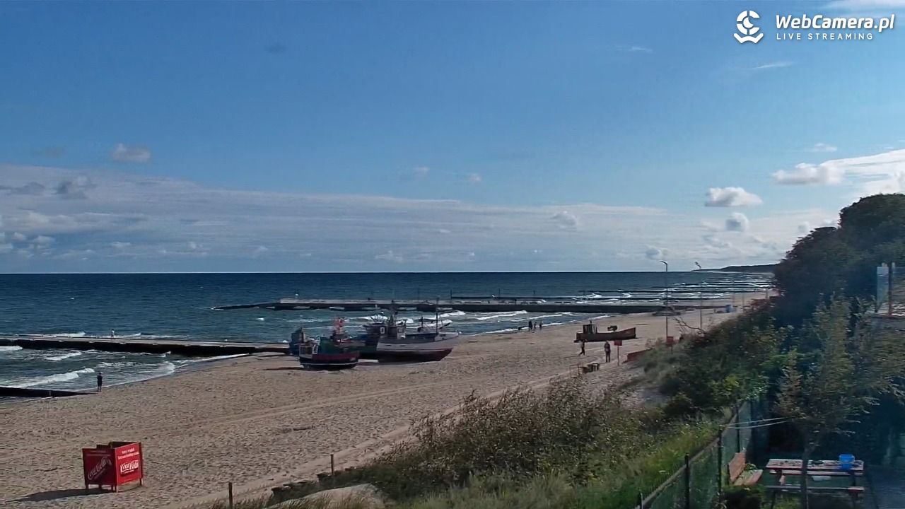 NIECHORZE - widok na plażę i morze - 17 sierpień 2026, 09:19