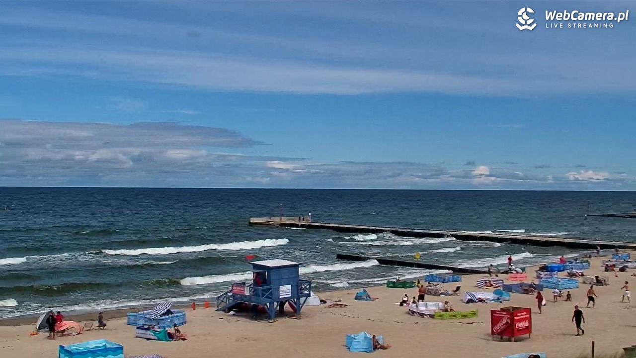 NIECHORZE - widok na plażę i morze - 17 sierpień 2026, 12:56