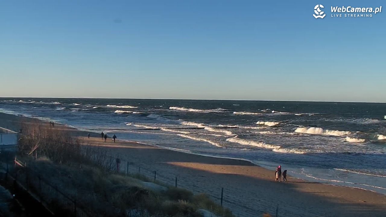 NIECHORZE - widok na plażę i morze - 28 grudzień 2025, 13:10