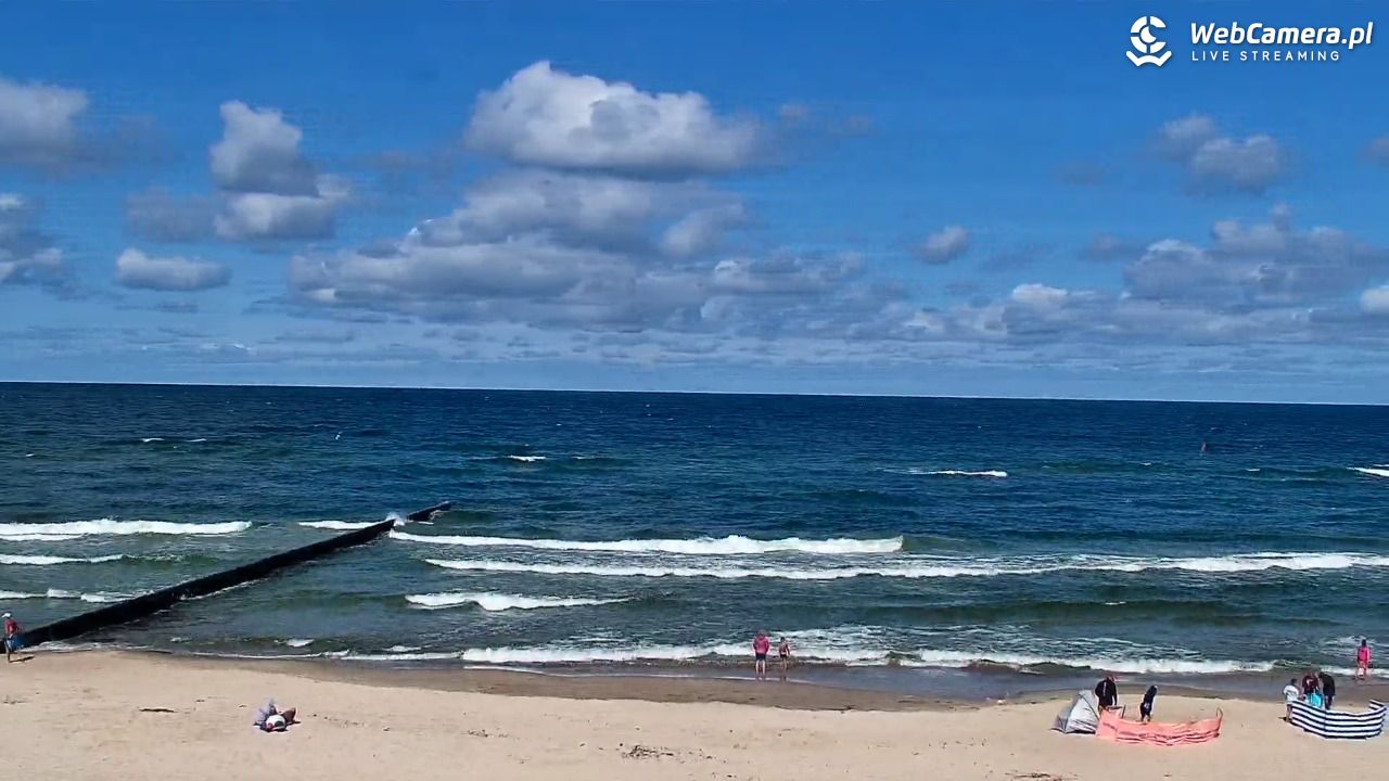 NIECHORZE - widok na plażę i morze - 16 sierpień 2026, 12:53