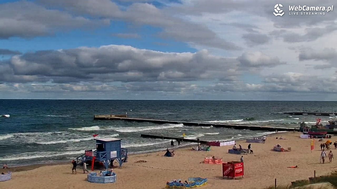 NIECHORZE - widok na plażę i morze - 16 sierpień 2026, 11:21