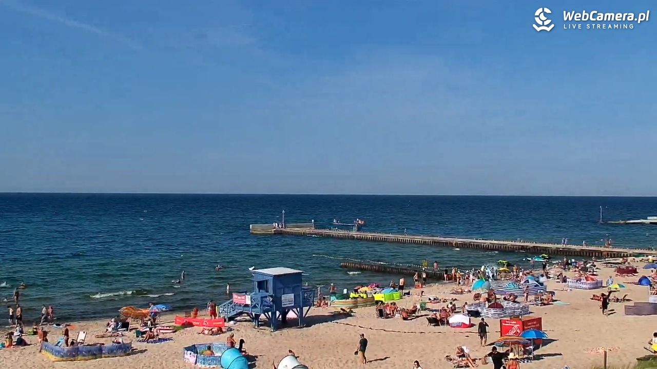 NIECHORZE - widok na plażę i morze - 15 sierpień 2026, 16:28